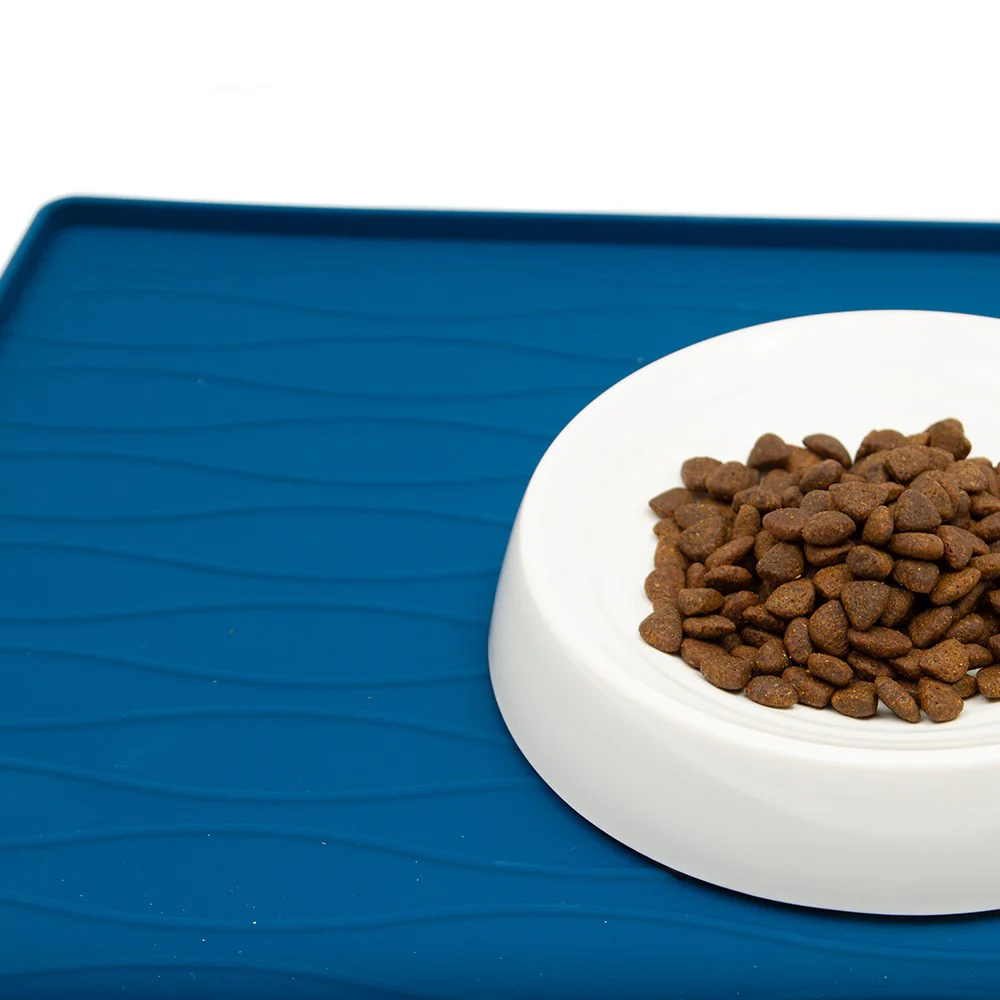 Great&Small Blue Silicone Food Mat with Waves - Image 2