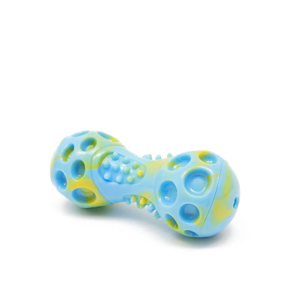 Great&Small Let's Play Loud TPR Dumbbell Dog Toy - Image 2