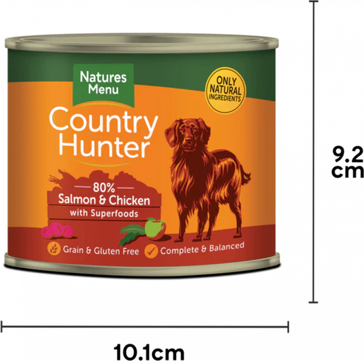 Country Hunter Salmon & Chicken with Raspberry Tin 600g - Image 4