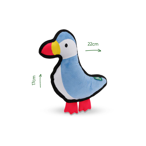 Beco Recycled Tough Toy Paloma Puffin - Image 4